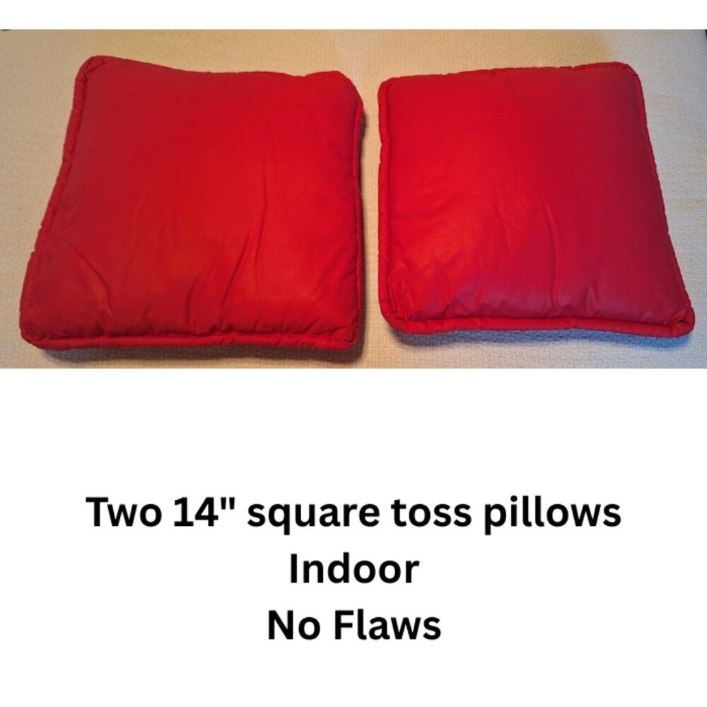 Red Toss Pillows